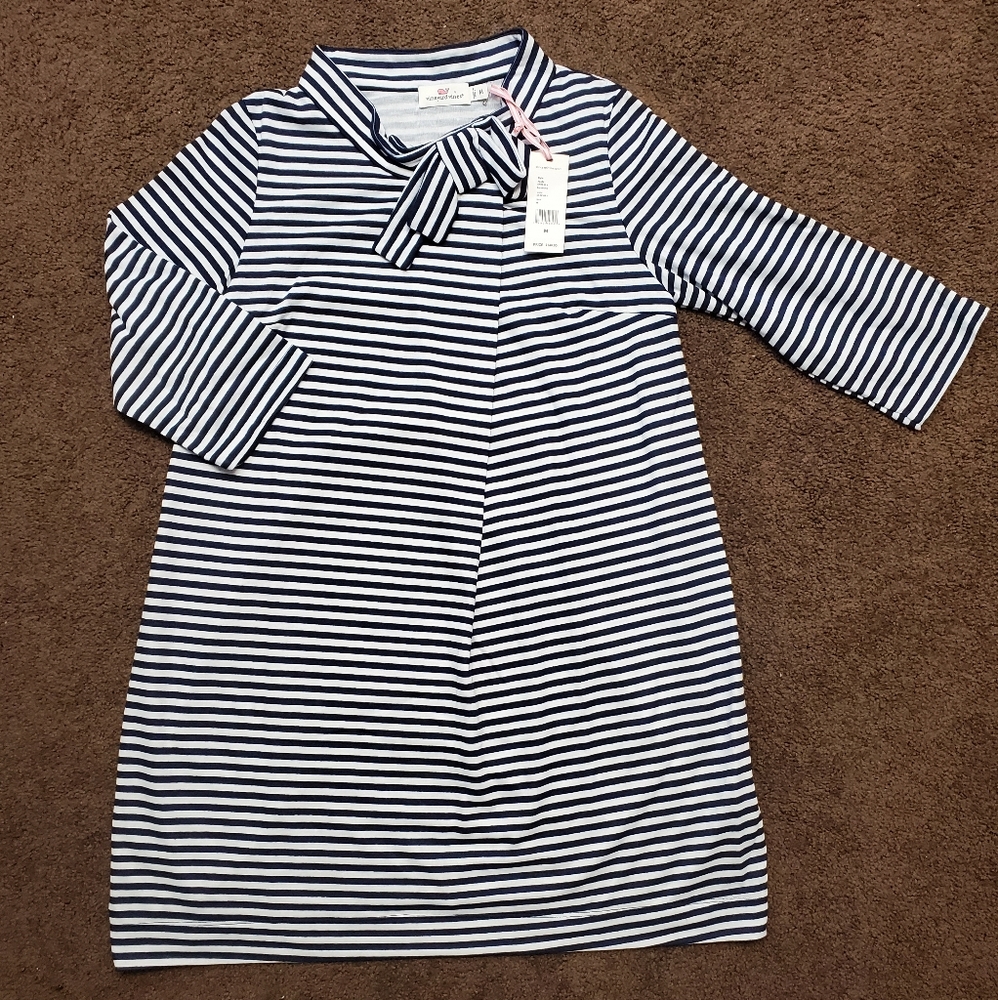 NEW Vineyard Vines STRIPEKNIT DRESS 2Q4543 SIZE M